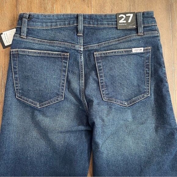 Joe’s Jeans Women's 6 / 28 Boyfriend Jean High Rise Straight Dark Blue Wash - Picture 10 of 13